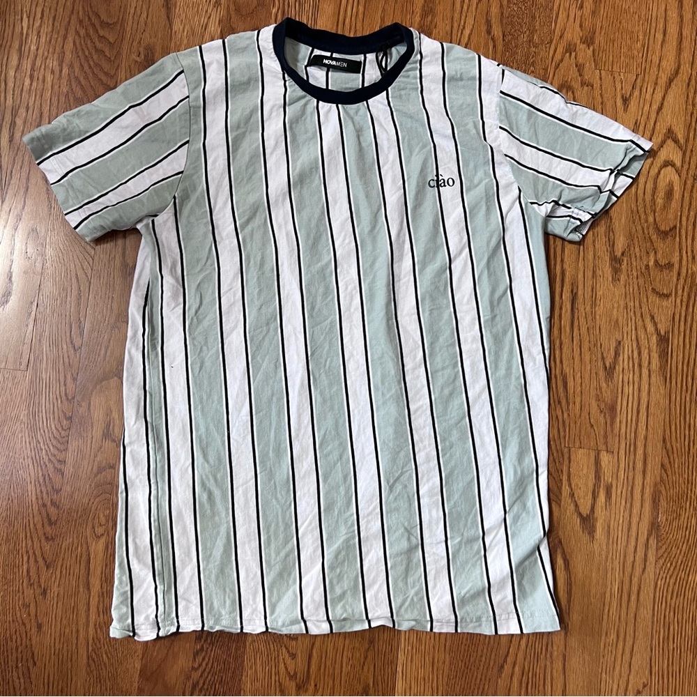 Fashion Nova Men Striped Ciao Tee - Picture 1 of 5